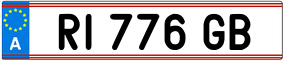 Trailer License Plate